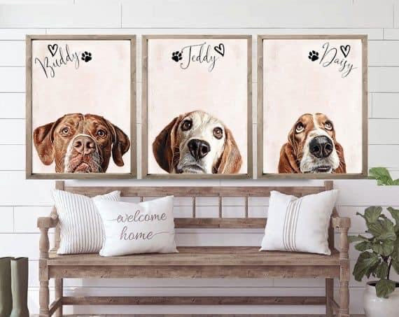 Dog Canvas Portraits