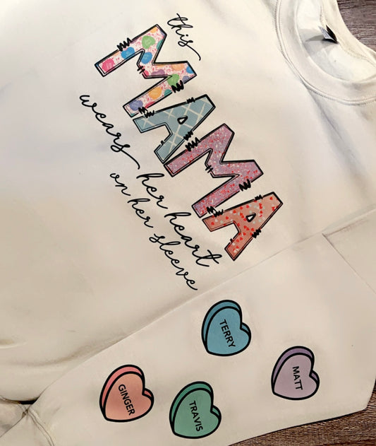 Heart on Her Sleeve Sweatshirt