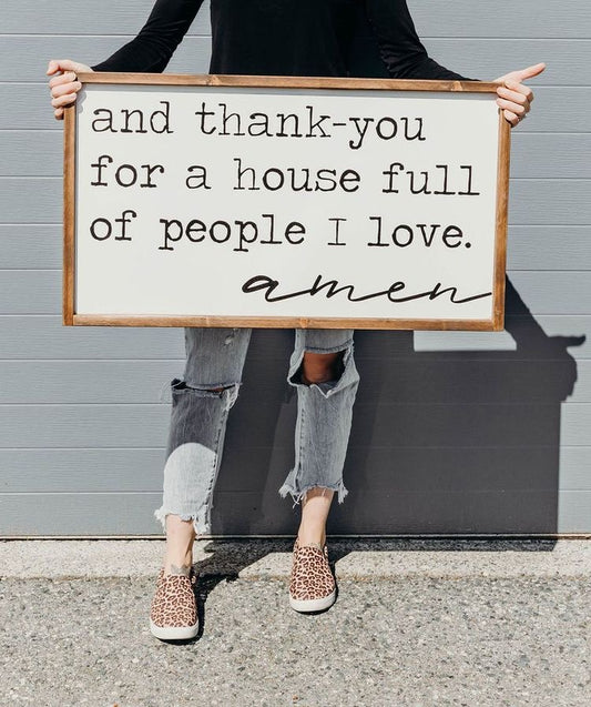 House Full of People I Love Framed Sign