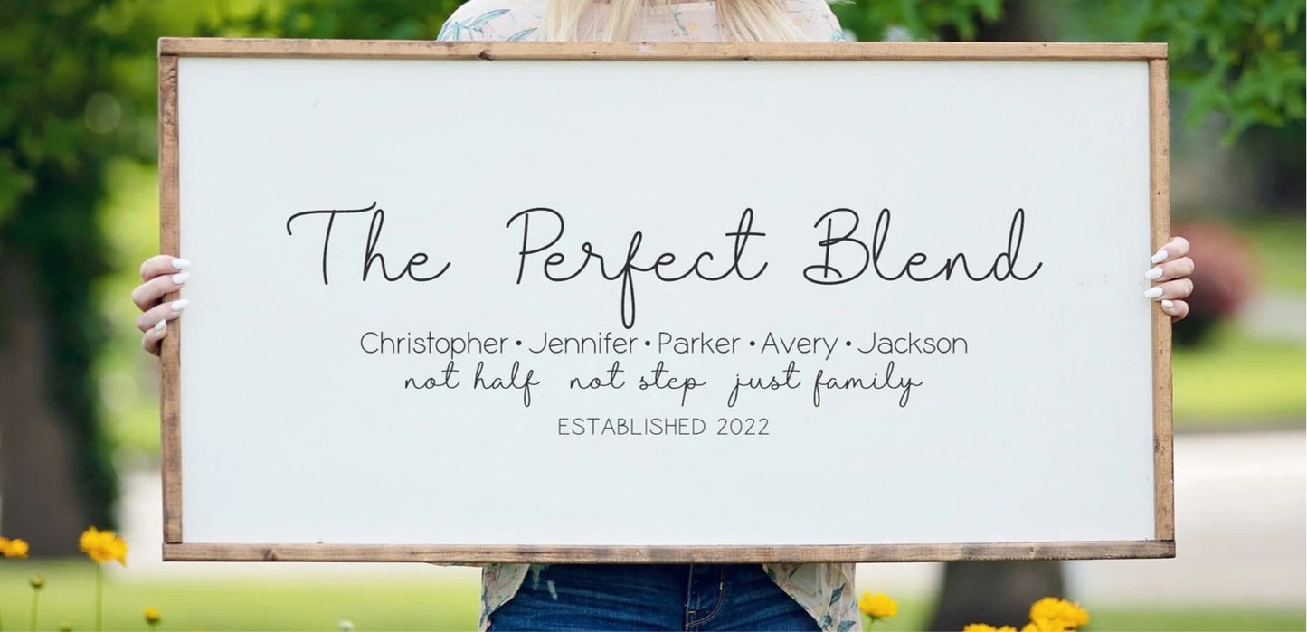 Perfect Blend Framed Signs